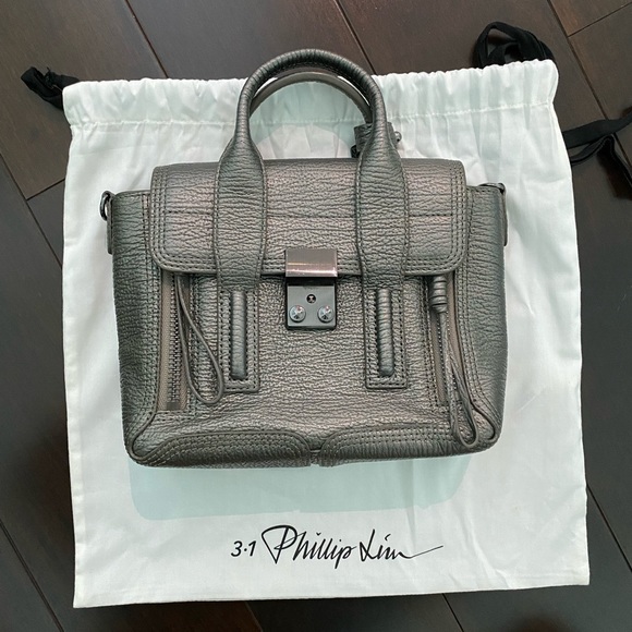 3.1 Phillip Lim Pashli Mini Satchel Bag Pewter - Picture 3 of 10